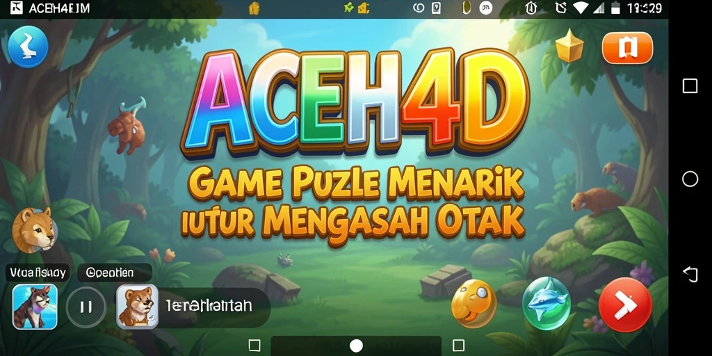 Tampilan gameplay menarik dari ACEH4D dengan teka-teki dan tantangan seru.