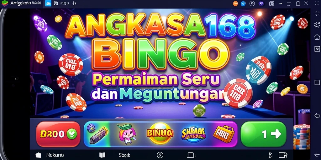 Tampilan menarik dari gameplay Bingo di ANGKASA168.