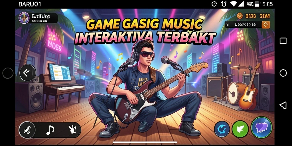Gameplay seru dan interaktif dari BARU01 yang mengedepankan musik.