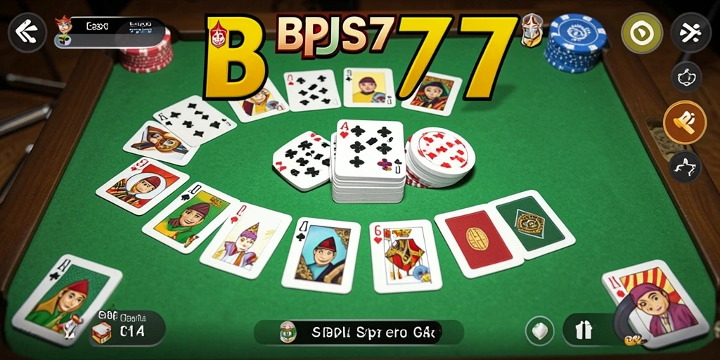Tampilan gameplay Gaple yang seru dan interaktif di BPJS777.
