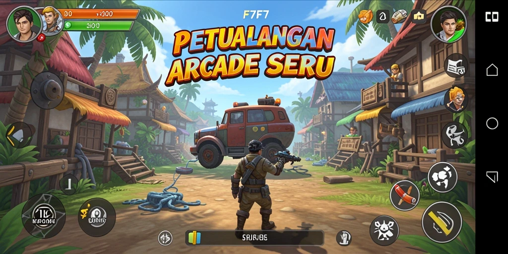 Gameplay F7F7 yang seru dan penuh warna.