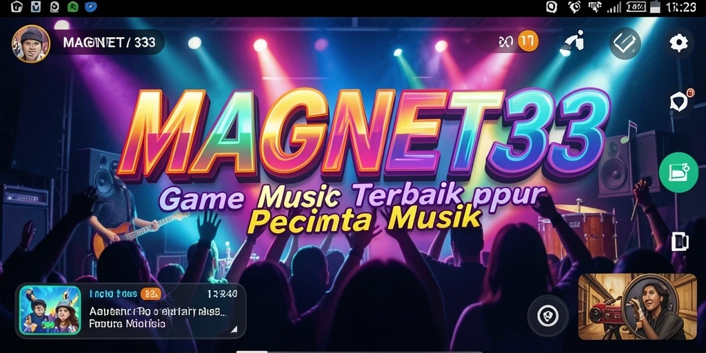 Tampilan gameplay <strong>MAGNET33</strong> yang interaktif dengan musik favorit.