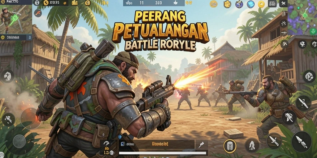 Gambaran gameplay <strong>PAKTOTO</strong> yang seru dan menegangkan dalam arena Battle Royale.