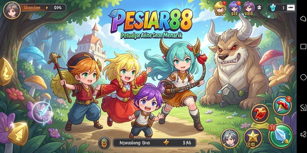 Gameplay PESIAR88 yang menakjubkan dengan karakter anime.
