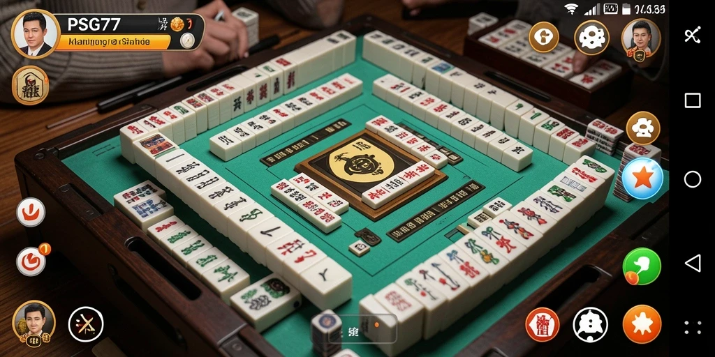 Tampilan menarik dari gameplay Mahjong di PSG77.
