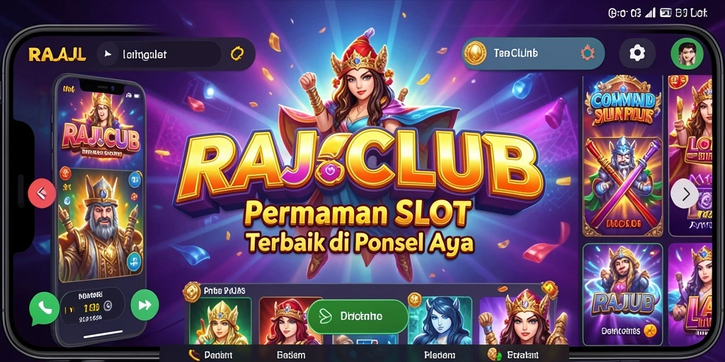 Tampilan gameplay menarik dari RAJACLUB yang menampilkan berbagai slot.