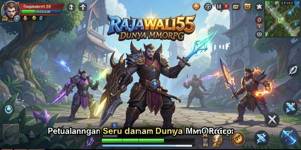 Screenshot gameplay RAJAWALI55 menampilkan aksi petualangan MMORPG yang mendebarkan.