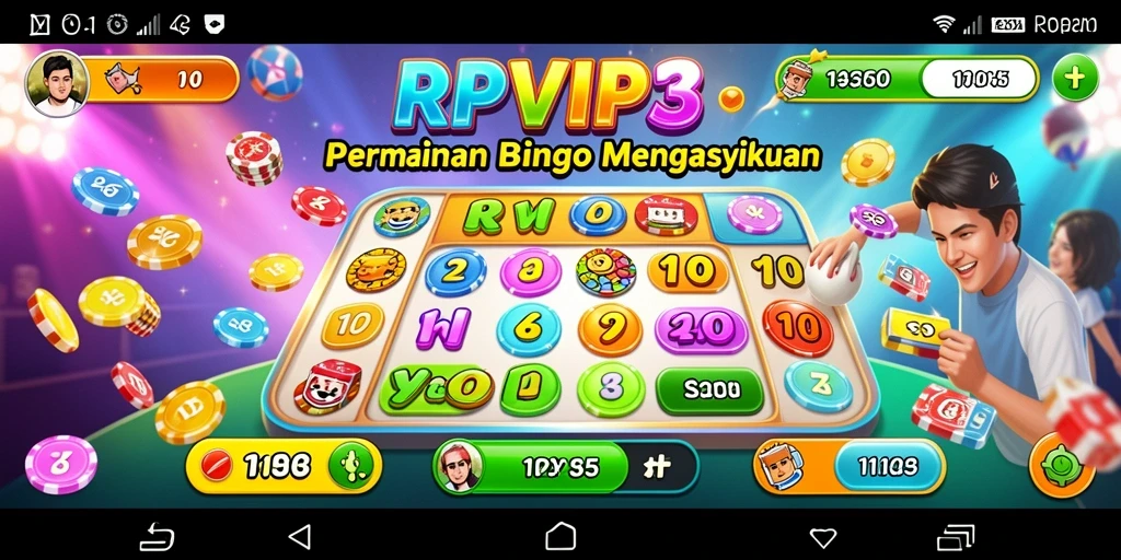 Tampilan gameplay Bingo RPVIP3 yang seru dan menarik.