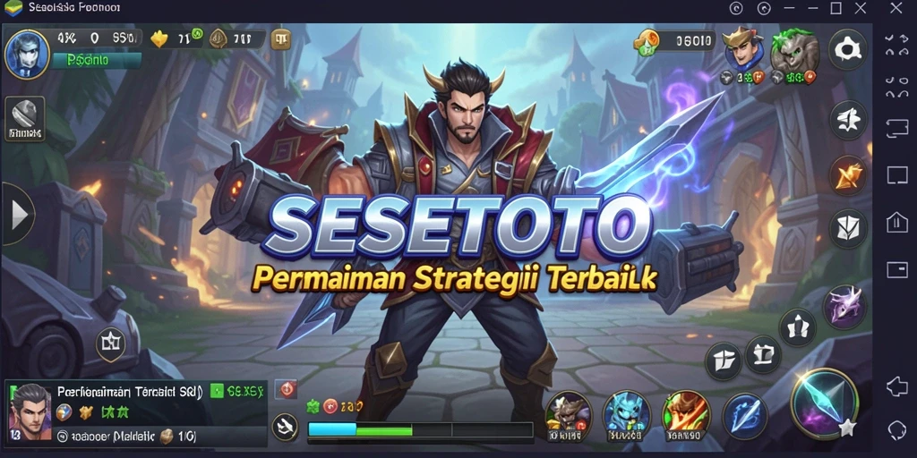 Screenshot menunjukkan aksi pertempuran seru di SESETOTO.